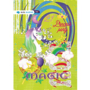 CAHIER PIQUE 21*29.7 144P 5x5 BLEU MARINE