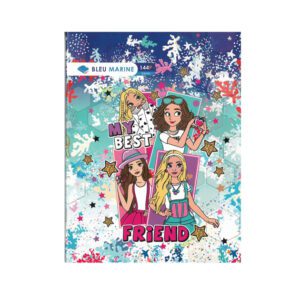 CAHIER PIQUE 17*22 144P BLEU MARINE