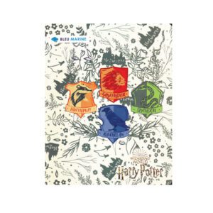 CAHIER BROCHE 17*22 384P BLEU MARINE