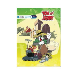 CAHIER PIQUE 17*22 96P BLEU MARINE