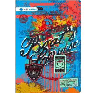 CAHIER 96 PAGES A4 BLEU MARINE