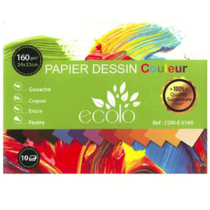 PAQUET DE DESSIN COULEUR A4 ECOLO